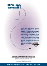 BRM Minyatür Fırçalar Kataloğu